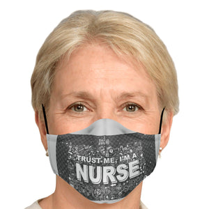 ZOOMI WEARS "NURSE" FASHION FACE MASK