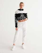 Load image into Gallery viewer, ZOOMI WEARS-BLACK- Special Collection-Women&#39;s Cropped Windbreaker