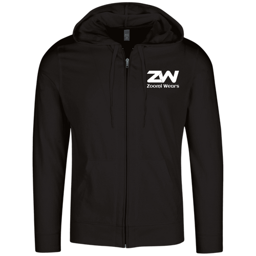 ZOOMI WEARS-ZW-Lightweight Full Zip Hoodie