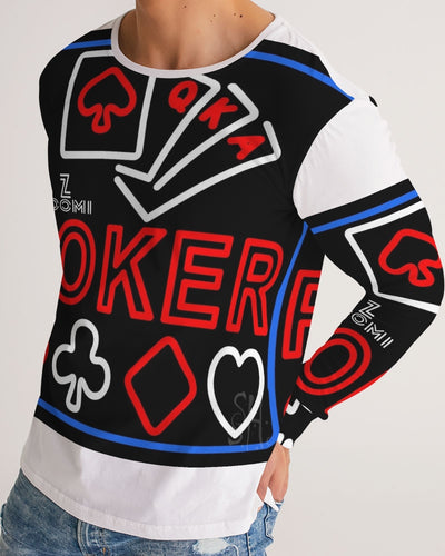 ZOOMI WEARS -Special Collection-POKER- Men's Long Sleeve Tee