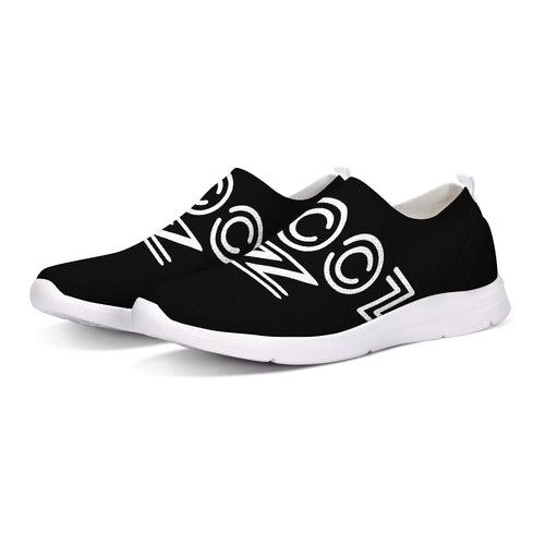 ZOOMI WEARS-BLACK- Slip-On Flyknit Shoe