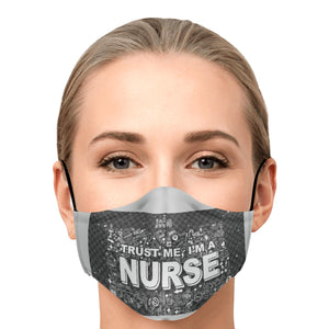 ZOOMI WEARS "NURSE" FASHION FACE MASK