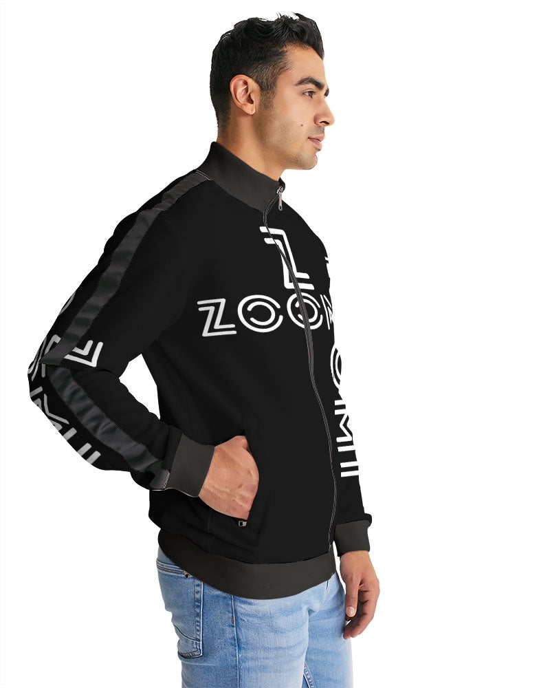 ZOOMI WEARS-- Special Collection-Men's Stripe-Sleeve Track Jacket