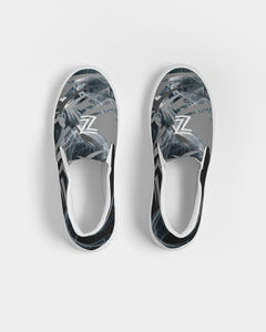 ZOOMI WEARS-ZMAN-BLACK-N-GRAY Women's Slip-On Canvas Shoe