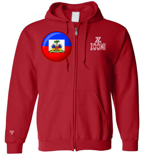 ZOOMI WEARS-ZOOMI-HAITIAN FLAG-UNISEX ZIP HOODIE