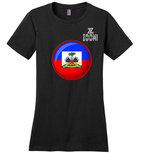 ZOOMI WEARS-HAITIAN FLAG-LADY TSHIRT