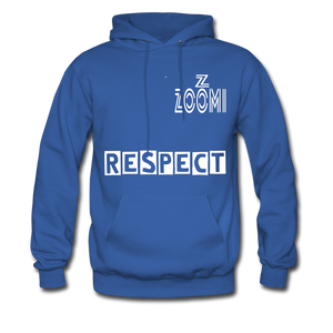 ZOOMI WEARS-RESPECT-Men's Hoodie - royal blue