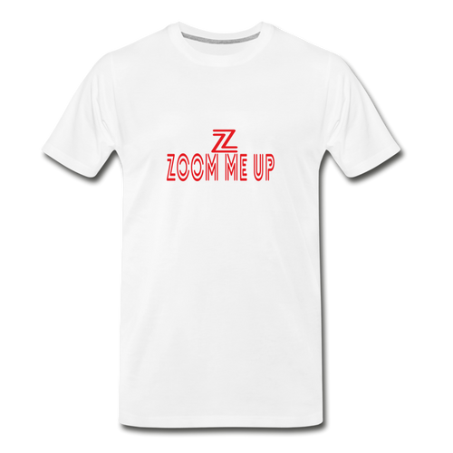 ZOOMI WEARS-ZOOM-ME-UP-Men's Premium T-Shirt - white