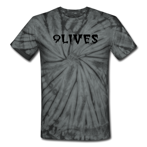 Unisex Tie Dye T-Shirt - spider black