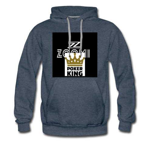 ZOOMI WEARS-POKER-Men’s Premium Hoodie - heather denim