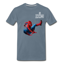 Load image into Gallery viewer, ZOOMI WEARS-SPIDER MAN-Men&#39;s Premium T-Shirt - steel blue