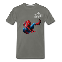 Load image into Gallery viewer, ZOOMI WEARS-SPIDER MAN-Men&#39;s Premium T-Shirt - asphalt gray