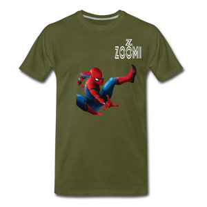 ZOOMI WEARS-SPIDER MAN-Men's Premium T-Shirt - olive green