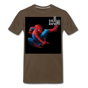 ZOOMI WEARS-SPIDER MAN-Men's Premium T-Shirt - noble brown