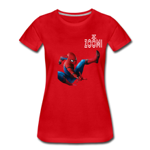 Load image into Gallery viewer, ZOMMI WEARS-SPIDER MAN-Women’s Premium T-Shirt - red