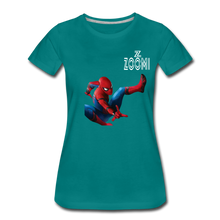 Load image into Gallery viewer, ZOMMI WEARS-SPIDER MAN-Women’s Premium T-Shirt - teal