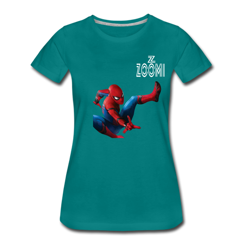 ZOMMI WEARS-SPIDER MAN-Women’s Premium T-Shirt - teal