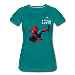 ZOMMI WEARS-SPIDER MAN-Women’s Premium T-Shirt - teal