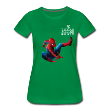 Load image into Gallery viewer, ZOMMI WEARS-SPIDER MAN-Women’s Premium T-Shirt - kelly green