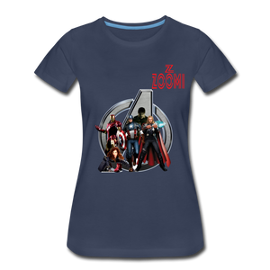 ZOOMI WEARS-SUPER HEROES-Women’s Premium T-Shirt - navy