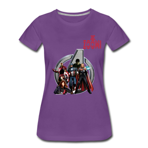 ZOOMI WEARS-SUPER HEROES-Women’s Premium T-Shirt - purple