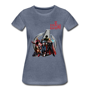 ZOOMI WEARS-SUPER HEROES-Women’s Premium T-Shirt - heather blue