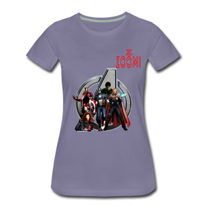 ZOOMI WEARS-SUPER HEROES-Women’s Premium T-Shirt - washed violet