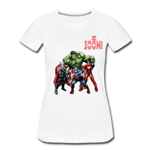 Load image into Gallery viewer, ZOMI WEARS-SUPER HEROES-Women’s Premium T-Shirt - white