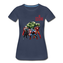 Load image into Gallery viewer, ZOMI WEARS-SUPER HEROES-Women’s Premium T-Shirt - navy