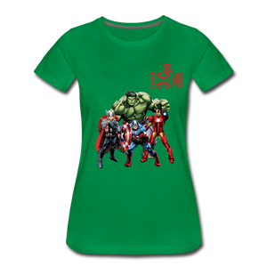 ZOMI WEARS-SUPER HEROES-Women’s Premium T-Shirt - kelly green