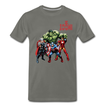 Load image into Gallery viewer, ZOOMI WEARS-SUPER HEROES-Men&#39;s Premium T-Shirt - asphalt gray