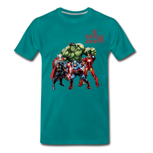 Load image into Gallery viewer, ZOOMI WEARS-SUPER HEROES-Men&#39;s Premium T-Shirt - teal