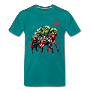 ZOOMI WEARS-SUPER HEROES-Men's Premium T-Shirt - teal