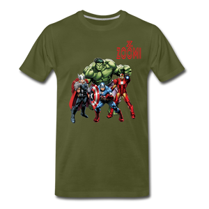 ZOOMI WEARS-SUPER HEROES-Men's Premium T-Shirt - olive green