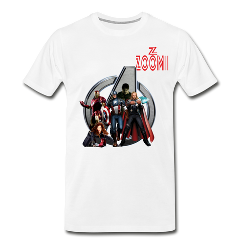 ZOOMI WEARS-SUPER HEROES-Men's Premium T-Shirt - white