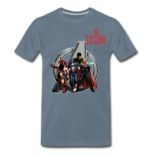 Load image into Gallery viewer, ZOOMI WEARS-SUPER HEROES-Men&#39;s Premium T-Shirt - steel blue