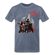 Load image into Gallery viewer, ZOOMI WEARS-SUPER HEROES-Men&#39;s Premium T-Shirt - heather blue