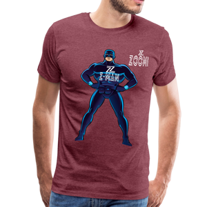 ZOOMI WEARS-SUPER HEROES-Men's Premium T-Shirt - heather burgundy