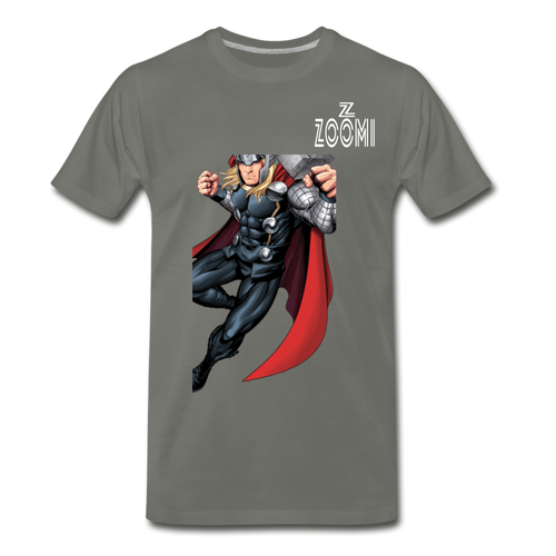 ZOOMI WEARS-SUPER HEROES-Men's Premium T-Shirt - asphalt gray