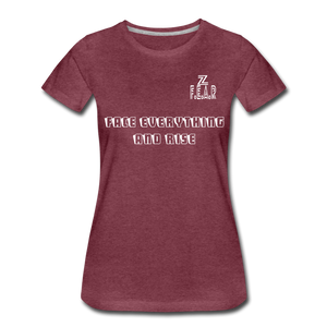 ZOOMI WEARS-F.E.A.R.-Women’s Premium T-Shirt - heather burgundy