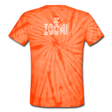 Load image into Gallery viewer, ZOOMI WEARS- F.E.A.R.-Unisex Tie Dye T-Shirt - spider orange