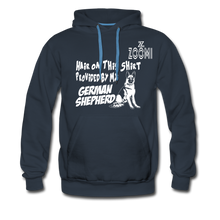 Load image into Gallery viewer, ZOOMI WEARS-GERMAIN SHEPHERD-Unisex Fleece Zip Hoodie - navy