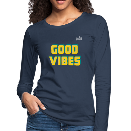 ZOOMI WEARS-Women's Premium Long Sleeve T-Shirt - navy