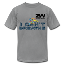 Load image into Gallery viewer, ZOOMI WEARS &quot;CAN&#39;T BREATHE&quot; Unisex Jersey T-Shirt - slate