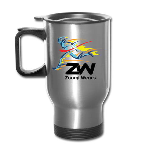 zoomi wears-Travel Mug - silver