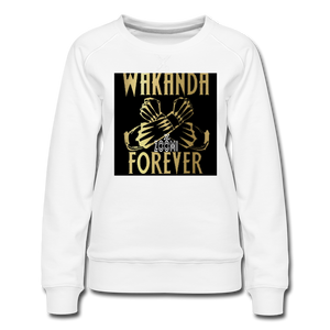 ZOOMI WEARS-WAKANDA FOREVER-Women’s Premium Sweatshirt - white