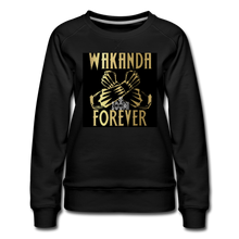 Load image into Gallery viewer, ZOOMI WEARS-WAKANDA FOREVER-Women’s Premium Sweatshirt - black