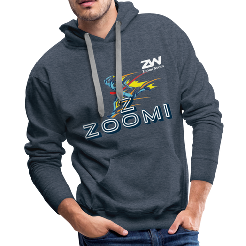 ZOOMI WEARS-ZMAN-Men’s Premium Hoodie - heather denim