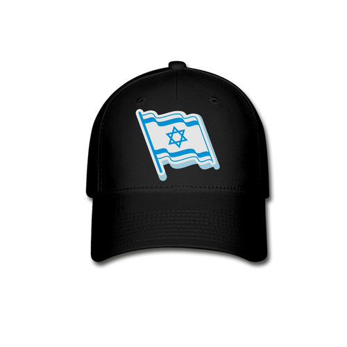 ZOOMI WEARS-JEWISH FLAG-Baseball Cap - black