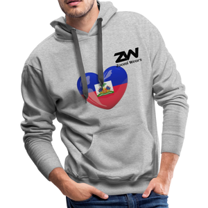 ZOOMI WEARS-HAITIAN FLAG-Men’s Premium Hoodie - heather gray